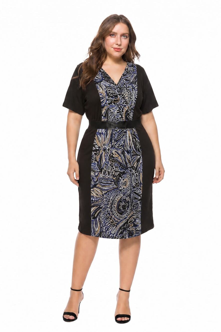 Alfani Dress Size 3X Super Flattering and Comfortable Tribal Print Women Stretch